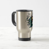 Johnstone Clan Abzeichen Travel Mug Reisebecher (Vorderseite Links)