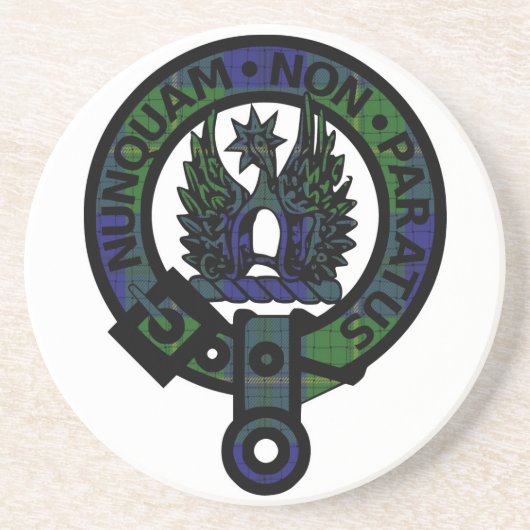 Johnstone Clan Wappen Sandstein Untersetzer (Vorne)