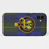 Johnstone schottisches Wappen und Tartan iPhone Case-Mate iPhone Hülle (Rückseite (Horizontal))