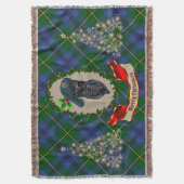 Johnstone Scottie Dog Christmas Throw Blanket Decke (Vorderseite Vertikal)