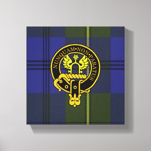 Johnstone Scottish Wappen und Tartan Canvas print Leinwanddruck (Vorderseite)