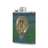 Johnstone Tartan & Abzeichen Flachmann (Links)