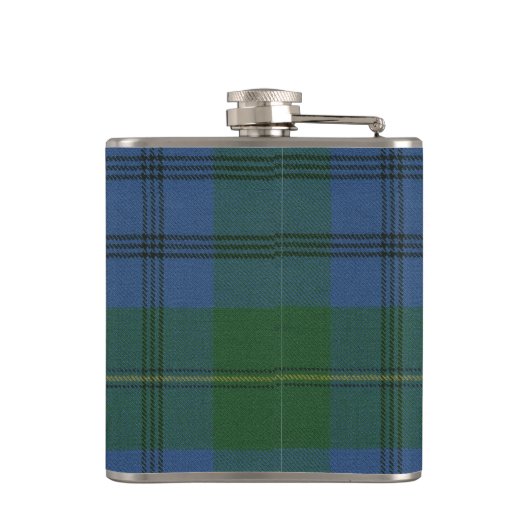Johnstone Tartan & Abzeichen Flachmann (Rückseite)