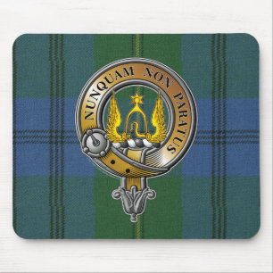 Johnstone Tartan & Abzeichen Mousepad