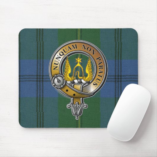 Johnstone Tartan & Badge Mousepad (Mit Mouse)