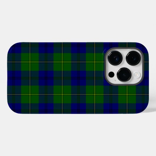 Johnstone tartan blue kariert Case-Mate iPhone hülle (Rückseite (Horizontal))