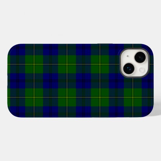 Johnstone tartan blue kariert Case-Mate iPhone hülle (Rückseite (Horizontal))
