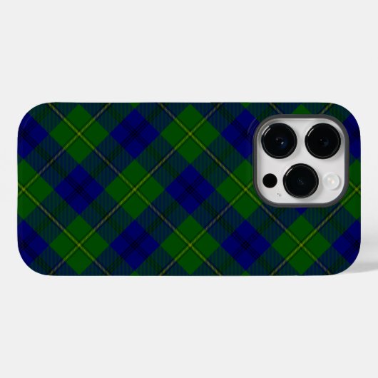 Johnstone tartan blue kariert Case-Mate iPhone hülle (Rückseite (Horizontal))