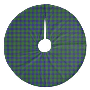 Johnstone tartan blue kariert fleece weihnachtsbaumdecke