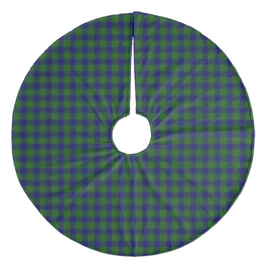 Johnstone tartan blue kariert fleece weihnachtsbaumdecke (Vorderseite)