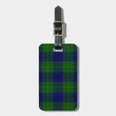 Johnstone tartan blue kariert gepäckanhänger (Vorderseite vertikal)