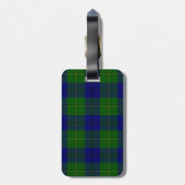 Johnstone tartan blue kariert gepäckanhänger (Rückseite vertikal)