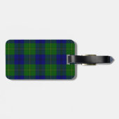 Johnstone tartan blue kariert gepäckanhänger (Rückseite horizontal)