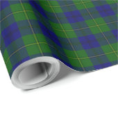 Johnstone tartan blue kariert geschenkpapier (Rolleneckpunkt)