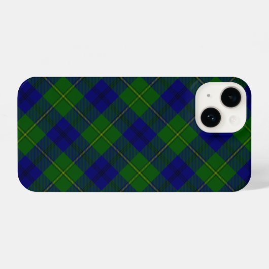 Johnstone tartan blue kariert iPhone hülle (Rückseite (Horizontal))