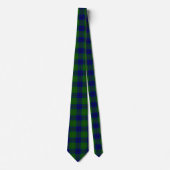 Johnstone tartan blue kariert krawatte (Vorderseite)