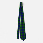 Johnstone tartan blue kariert krawatte (Rückseite)
