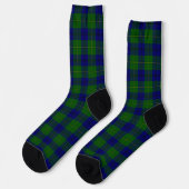 Johnstone tartan blue kariert socken (Linkes Detail)