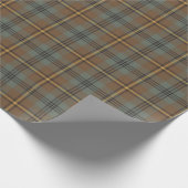 Johnstone Weathered Tartan Kariert Pattern Geschenkpapier (Ecke)