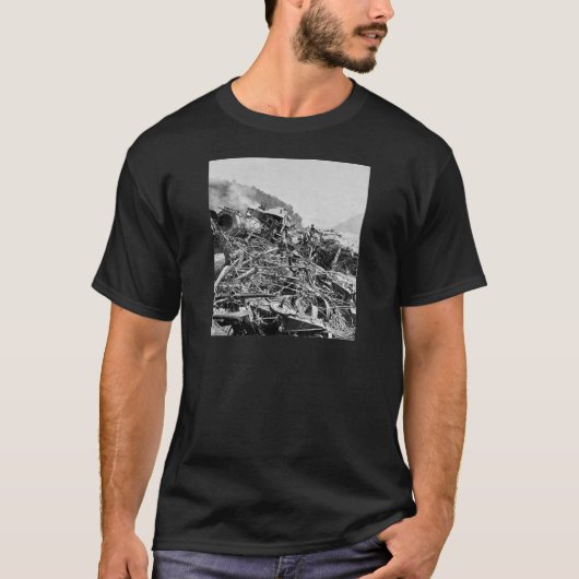 Johnstown Flut-Zug-Wrack Vintages 1889 T-Shirt (Vorderseite)