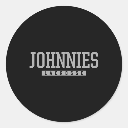 Johnstown Johnnies Lacrosse Hs Runder Aufkleber (Vorderseite)
