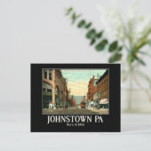 Johnstown PA Main St 1910s Postkarte (Stehend Vorderseite)