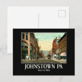 Johnstown PA Main St 1910s Postkarte (Vorne/Hinten)