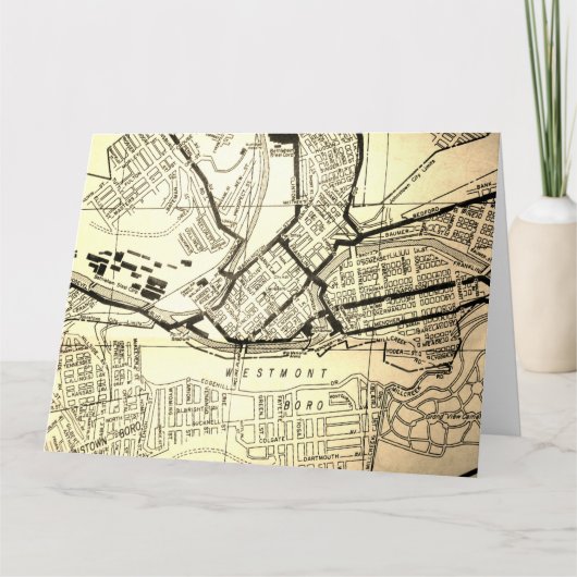 Johnstown, PA Vintag Map Karte (Vorderseite)