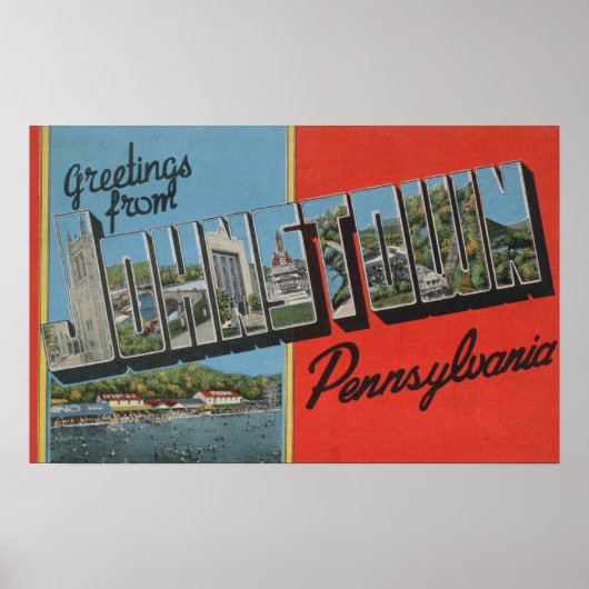 Johnstown, Pennsylvania - Große Briefszenen Poster (Vorne)