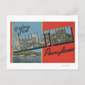 Johnstown, Pennsylvania - Große Briefszenen Postkarte (Vorderseite)