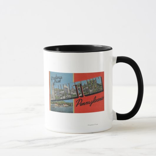 Johnstown, Pennsylvania - Große Briefszenen Tasse (Rechts)