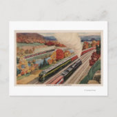 Johnstown, Pennsylvania (Trains) Postkarte (Vorderseite)
