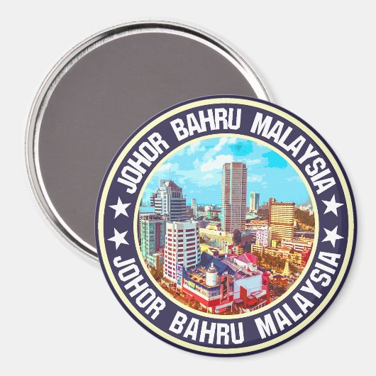 Johor Bahru Magnet (Vorderseite/Rückseite)