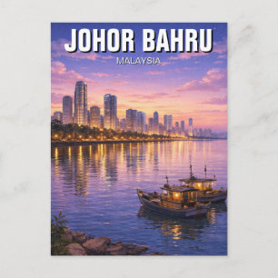 Johor Bahru Malaysia Postkarte