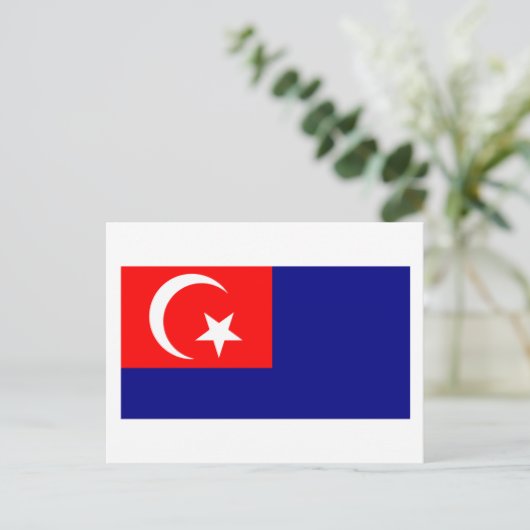 Johor-Flagge Postkarte (Stehend Vorderseite)