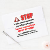 JoHoVaxx Zeugen Quadratischer Aufkleber (Umschlag)