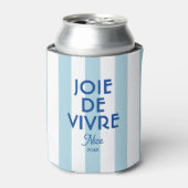 Joie De Vivre Nice Blue Cabana Stripe Französisch Dosenkühler (Kanne Vorderseite)