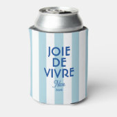 Joie De Vivre Nice Blue Cabana Stripe Französisch Dosenkühler (Kanne Rückseite)