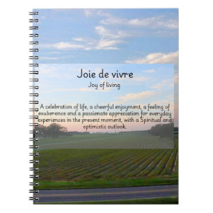Joie de vivre notizblock