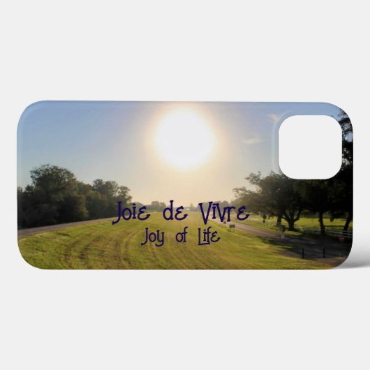 Joie de Vivre Phone Case - Navy Edition (Rückseite (Horizontal))