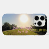 Joie de Vivre Phone Case - Pink Edition (Rückseite (Horizontal))