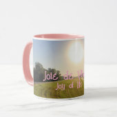 Joie de vivre Pink Tasse (Vorderseite Links)