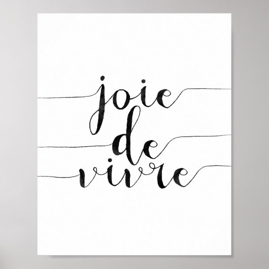 Joie De Vivre Poster (Vorne)