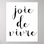 Joie de vivre poster (Vorne)