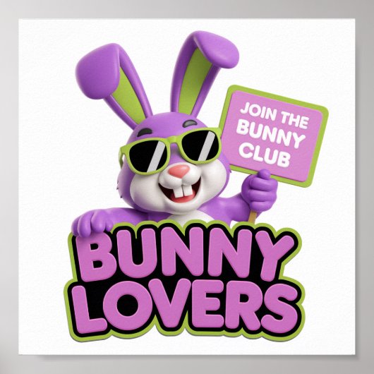 Join Bunny Lovers Club: Spaß Poster (Vorne)