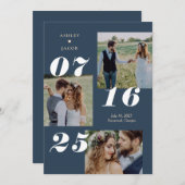 Join EDITABLE COLOR Save the Date Karte ausgeben (Vorne/Hinten)