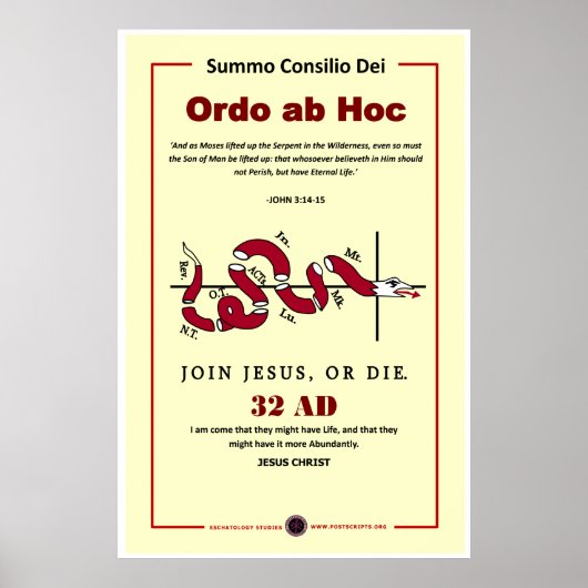 Join Jesus oder Die Poster (Vorne)