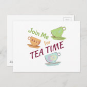 Join me for Tee Postkarte (Vorne/Hinten)