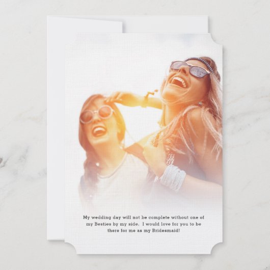 Join Me in Chicago | Brautparty Request Einladung (Rückseite)