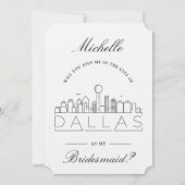 Join Me in Dallas | Brautparty Request Einladung (Vorderseite)